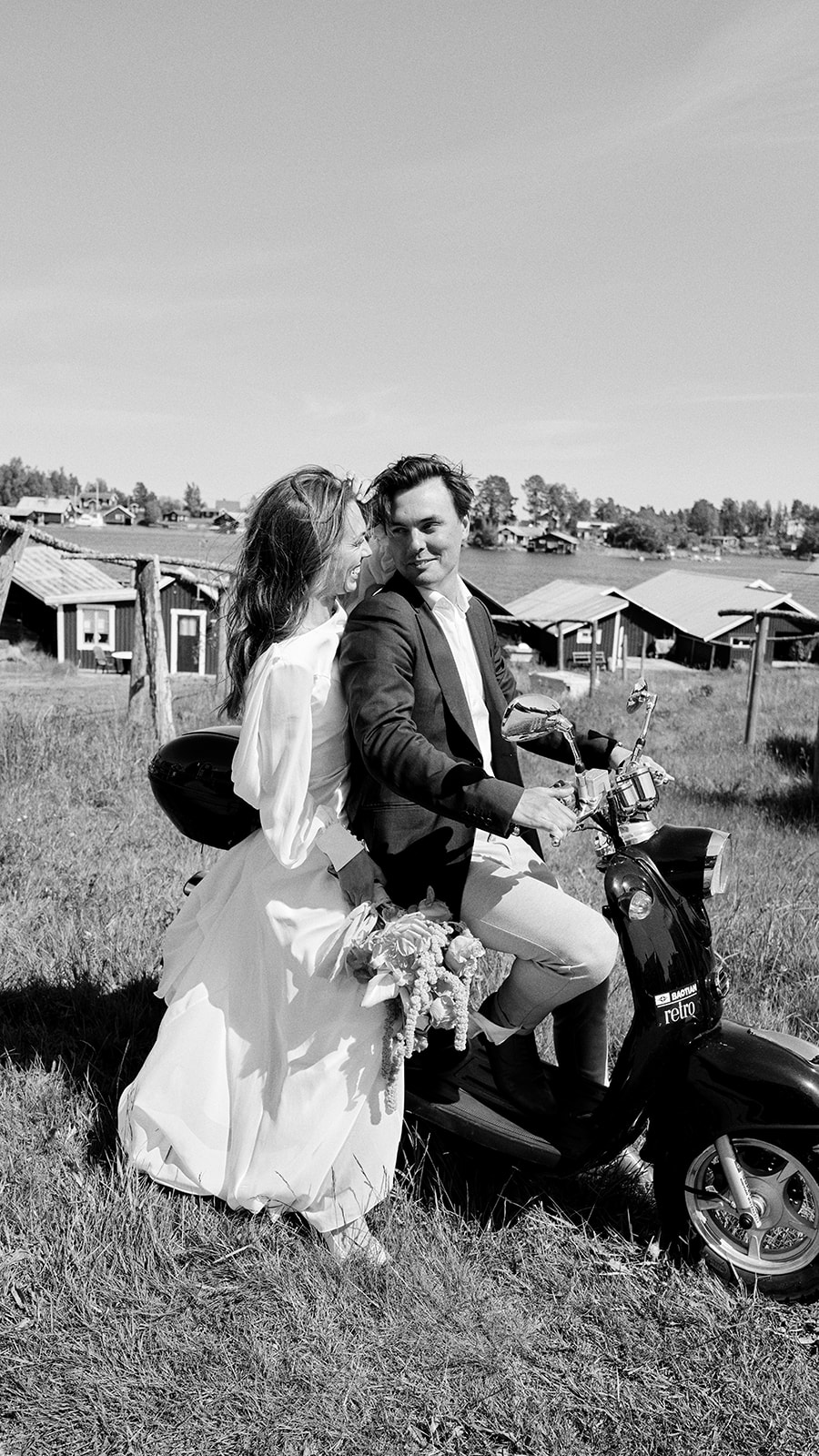 Motion and joy captured during an elopement