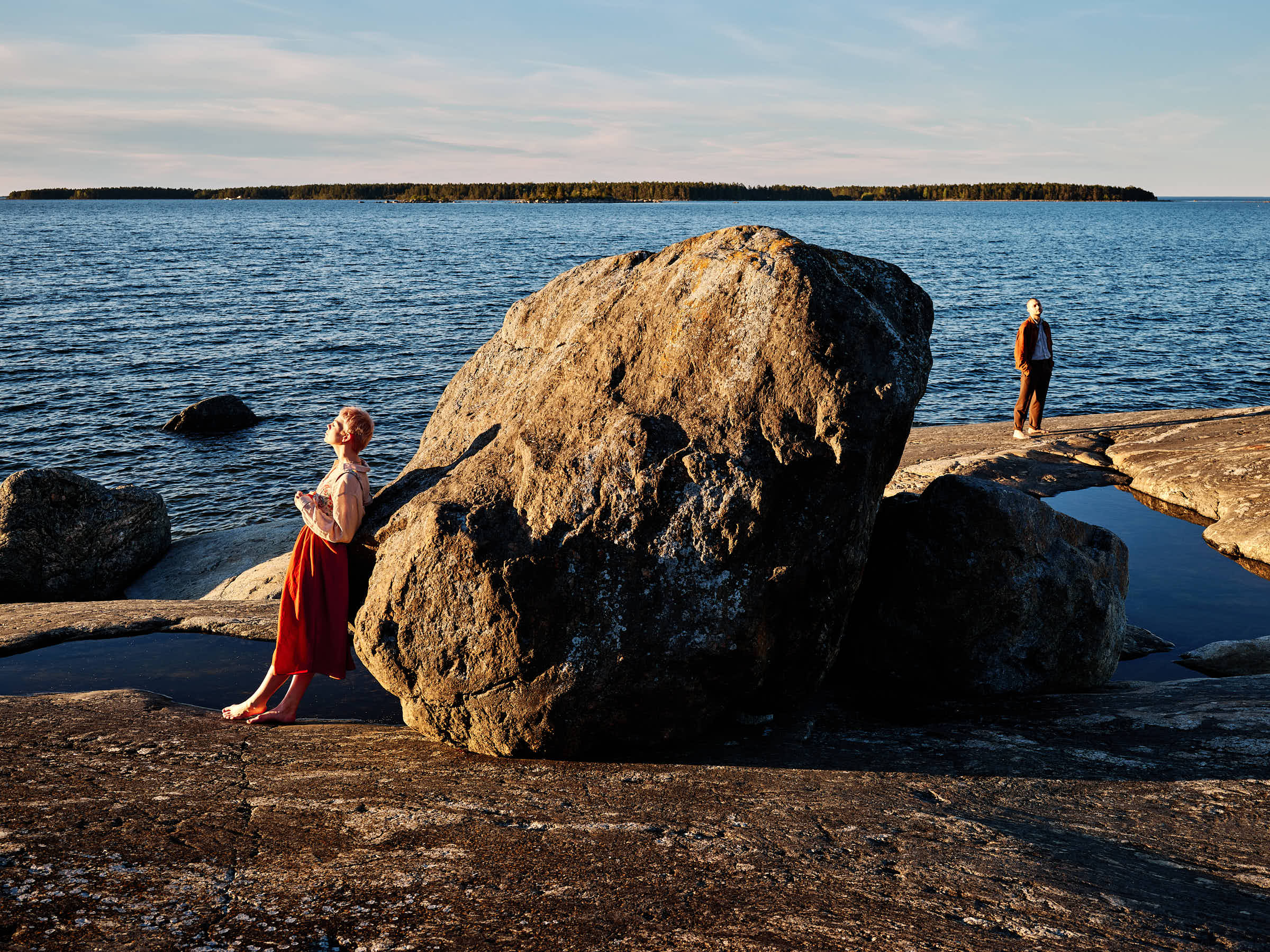 Hälsingland countryside — forest, farmland, and Baltic archipelago